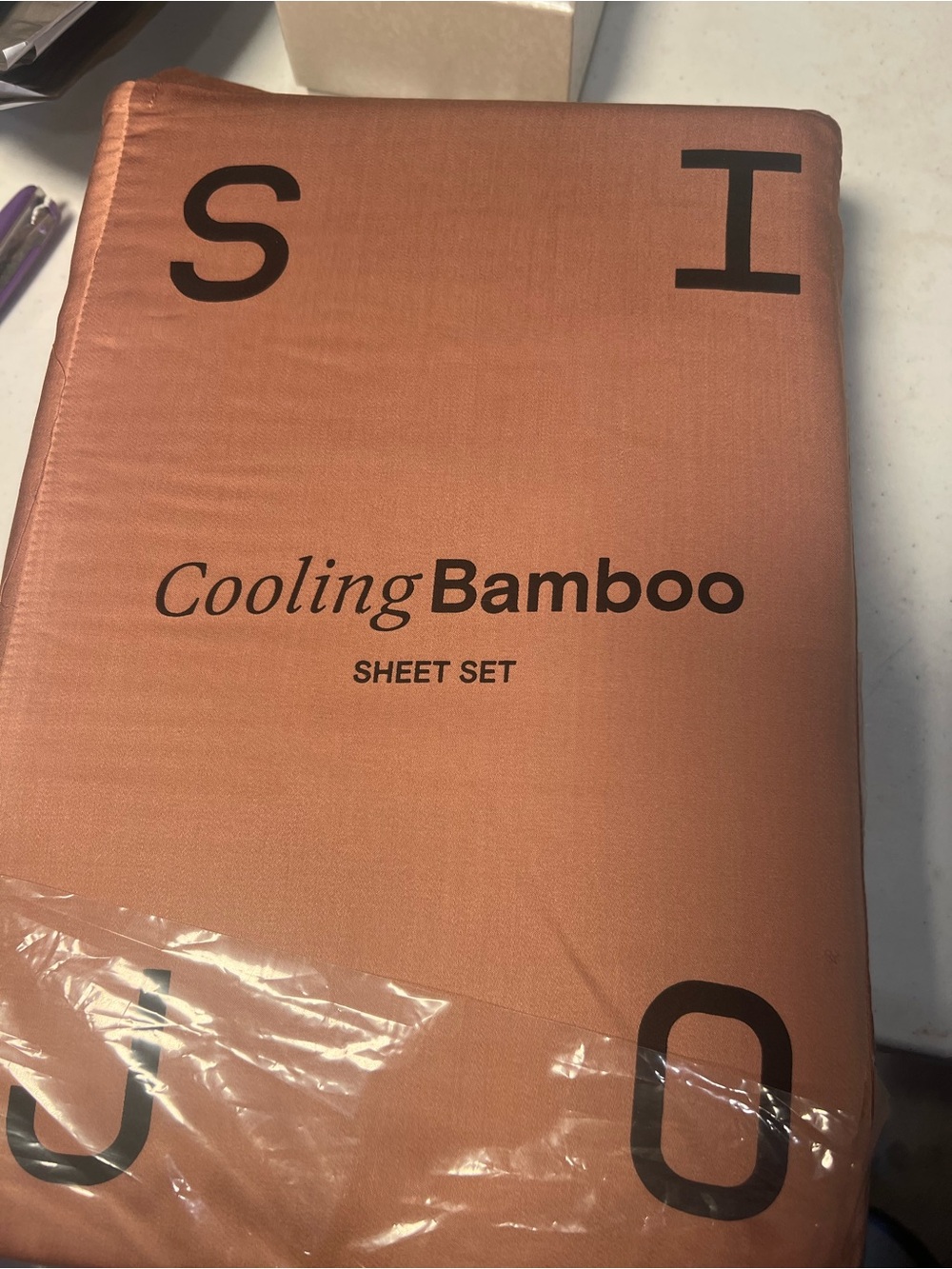 Full size Cooling Bamboo Sheet Set - Terracotta Cozy Finish
